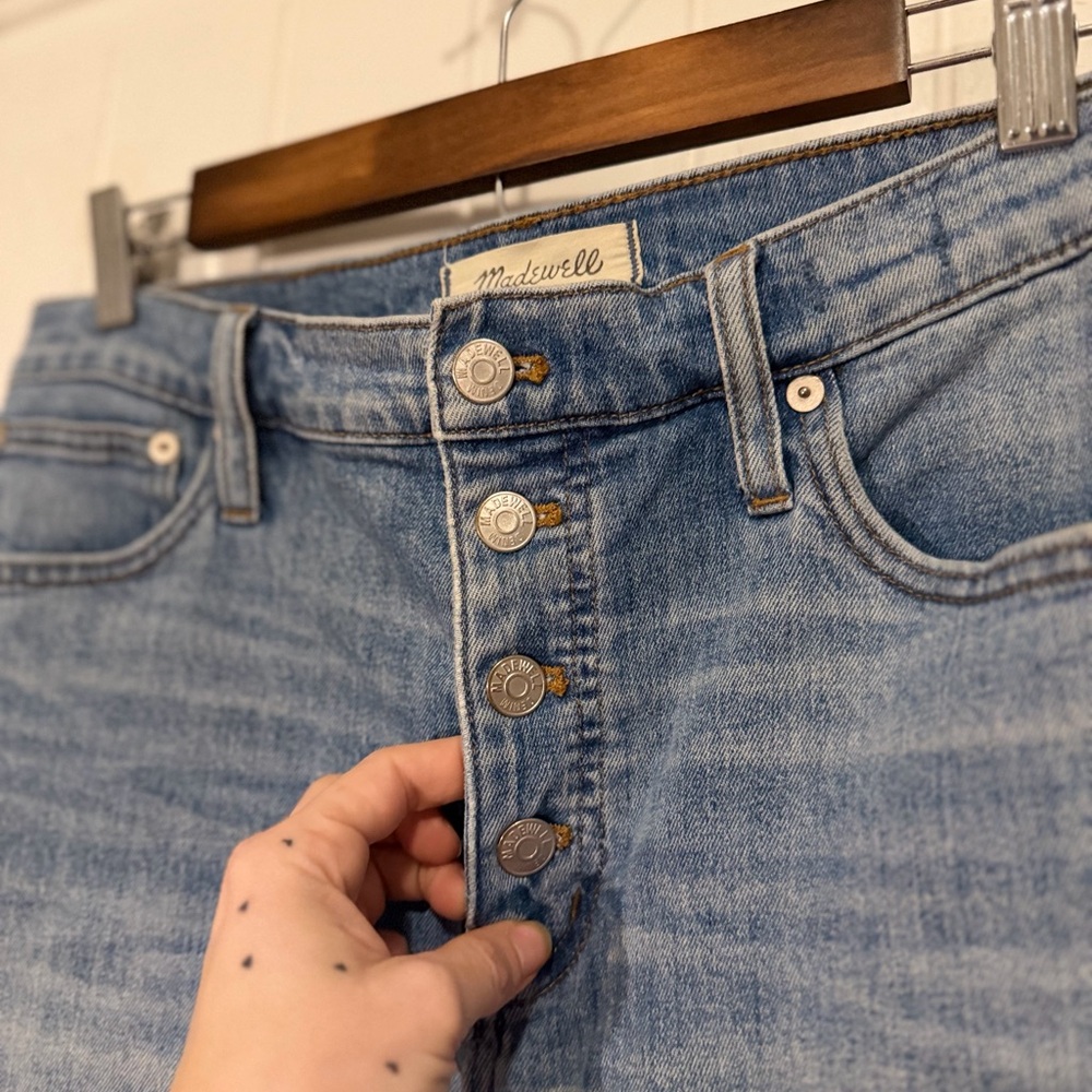 Madewell Blue Denim Skirt, size waist 30 - Picture 3 of 8
